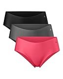 DANISH ENDURANCE Mikrofaser Sport Hipster aus recyeltem Polyester, 3 Pack (Mehrfarbig (1x Schwarz,...