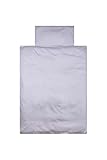 YENGAS Kinder-Bettwäsche-Set mit Reißverschluss 100x135 cm, einfarbig, 100% Baumwolle Renforcé...
