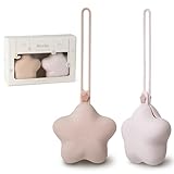 Moonkie Schnullerbox Silikon,2 Pack Box Dummy,Schnullerbox für Unterwegs Sterndesign,Dummy Boxen...