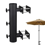 Zyntora Terrassen Sonnenschirm Halter,Bohrfreie Und Verstellbare Halterungsklemme Für...