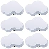 AINIUNIU 6 pcs Wolkenform Schubladenknöpfe Möbelknäufe, Cartoon Form Weicher Kleber Knöpfe für...