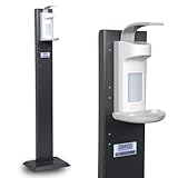 SWAVGO - Hygienestation mit Desinfektionsspender - Desinfektionssäule mit Sensor oder Manual -...