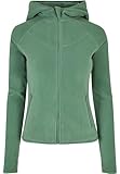 Urban Classics Women's Ladies Polar Fleece Zip Hoody Sweatshirt, salvia, L