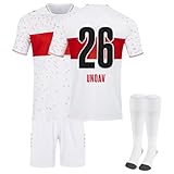 Generisch 23/24 Stuttgart Neue Fußball Trikots Shorts Socken Set, Hause/Auswärts Stuttgart Trikot...