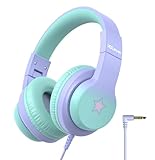 iClever Kopfhörer Kinder HS19S, 85/94 dB Lautstärkebegrenzung Over Ear Stereo Kopfhörer für...