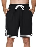 Litherday Shorts Herren Sportshorts Kurz Hosen Streifen Jogginghose Sommer Traininghose mit Taschen...