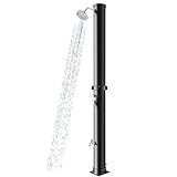 WilkSxyc Tragbare Solardusche | 360° Schwenkbarer Duschkopf | Fußdusche | Haus | Gartenduschen |...