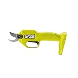 RYOBI 18 V ONE+ Akku-Gartenschere RY18SCA-0 (25 mm Schnittkapazität, 2,5 Sekunden für einen...