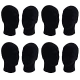 Goufride Polystyrol Schwarz Schaum Herren Modell Mannequinkopf Dummy Stand Shop Display Hut, 8 X...