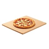 ORAGKE Pizzastein für Backofen Grill Gasgrill Rechteckig 38 x 30 cm, Pizza Stein aus Cordierit bis...