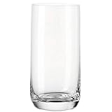 Leonardo Daily Trink-Gläser, 6er Set, spülmaschinenfeste Wasser-Gläser, geradlinige Glas-Becher,...