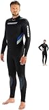 Cressi Castoro Man MONOPIECE Wetsuit Black/Blue 5mm XL/5