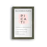 Picati Bilderrahmen MODERNA,Grün (60x45 cm), Wandbilderrahmen für Poster, Bilder & Gemälde