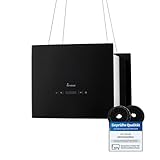 KKT KOLBE Dunstabzugshaube 40 cm | Inselhaube | Edelstahl | schwarzes Glas | SensorTouch Bedienung |...