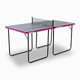 JOOLA Midsize X – kompakte Tischtennisplatte für drinnen,platzsparend, klappbar, mit...