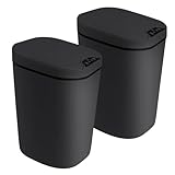 LIROPAU 12L Badezimmer Sensor Mülleimer, 2er Set Automatischer Mülleimer mit Sensor, Elektrischer...