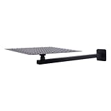 NanWaahdP Wasserfall Wannenauslauf Combo Set Matte Badezimmer Duschsystem 25,4 cm Schwarz...