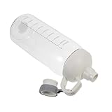 Gatuida Große Sporttrinkflasche mit Skala Auslaufsicher Bpa frei Leichte Kunststoffflasche für...