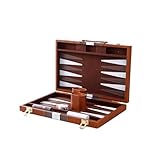 Backgammon Set, Backgammon Reise, 15 Zoll Backgammon Holz, Backgammon Koffer, Backgammon Steine,...