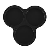 Silikonformen für Luftfritteuse – runde Eierablage mit 3 Mulden, hitzebeständige Backform,...