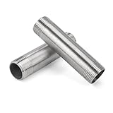 Edelstahl Rohrverschraubungen, 2 PCS 150mm 3/4 Zoll Außengewinde Gussrohr, Edelstahl Rohrfittings...