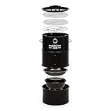 Klarstein Brooklyn-BBQ 4-in-1-Grillfass: Grill, Smoker SlowCooker & Feuerschale (Ø 42 cm, Stahl,...
