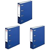 Herlitz 10842276 Doppelordner maX.file protect A4 blau FSC Mixed (Packung mit 3)