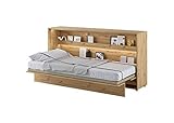 Bed Concept Wandklappbett Lattenrost V-Bett Wandbett Schrank BC-06 90 x 200 cm Artisan Eiche