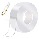 Yuqilin Doppelseitiges Klebeband, 3M Nano Tape, Abnehmbar Spurlos Double Sided Tape, mit 1 Eine...