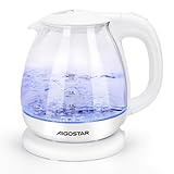 Aigostar Glas Wasserkocher 1L, 2200W mit LED-Beleuchtung, Schnellkochen, Automatische Abschaltung &...