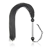 RUNBFUUY Black Horse Whip Riding Crop Equestrian Silica Gel Whip Horse Equipment Whip Training Horse...