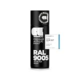 COSMOS LAC Sprühlack schwarz, matt - Spraydosen Sprühfarbe DIY Lack Acryllack Spray Farbspray...