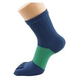 Aqxyedc 1 Paar Laufsocken mit Zehen Herren 5 Finger Sport Baumwollsocken Mann Junge Gestreifte...