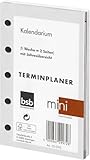 bsb Ersatzeinlage Kalendarium, 2026, ca. A8, 5-Fach Lochung, Mini Terminplaner Organizer, 02-0195