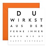 Central 23 - Lustige Geburtstagskarte – Du wirkst aus der Ferne - Humorvolle Glückwunschkarte zum...