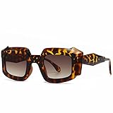 Sonnenbrille Damen Dicker Rahmen Punk Sonnenbrille Herren Hip Hop Eyewear Grün Schwarz Shades...