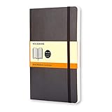 Moleskine S07100 - Klassisches Liniertes Notizbuch mit Zusatzseiten - Softcover mit elastischem...