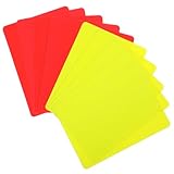 Tyqour 10 Stück Fußball-Schiedsrichter-Karte, Gelbe und Rote Karte Fußball Schiedsrichter, Rote...