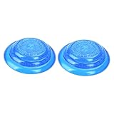 TEHAUX 2 Stück Hundespielzeug Flugscheibe aus Langlebigem Material Bissfestes Kauspielzeug für...