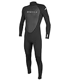 O'Neill Herren Reactor-2 3/2 mm ryg med lynlås Wetsuit, Black/Black, L EU