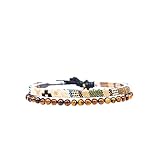 Made by Nami 2er Set Surfer-Armband Herren & Damen • 100% Wasserfest & Handmade • Perlen-Armband...
