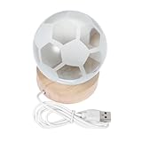 Uonlytech Beleuchteter Holzsockel Led-lichtbasis Fußball-dekor Led-kugellicht Kugellichter...