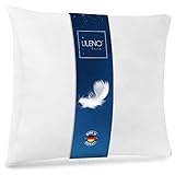LILENO HOME Federkissen 80x80 cm [1er Set] - Kissen 80 x 80 cm aus Federn als Kopfkissen,...
