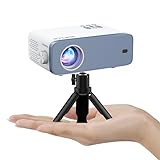 Mini Beamer, VOPLLS Beamer Full HD 1080P Unterstützt, 12000L Tragbar Video Projektor mit 50% Zoom,...