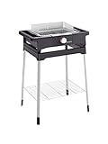 SEVERIN Style Evo Elektrogrill mit Standuntergestell und Ablagerost, Standgrill mit schnellem...