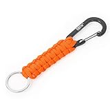 EOTW Paracord Schlüsselanhänger Karabiner Karabinerhaken D Ring Schlüsselband Schlüsselring für...