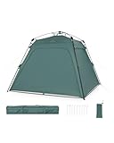 Justcamp Alabama Schnellaufbau Outdoor Pavillon faltbar - 2,5 x 2,5 m - wasserdicht - Gartenzelt mit...