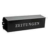 Burg-Wächter Zeitungsrolle mit Metall-Seitendeckel, Briefkastenergänzung, Eckig, Verzinkter Stahl,...