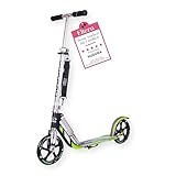 HUDORA BigWheel 205 Scooter - Stabiler Aluminium-Roller - Höhenjustierbarer & zusammenklappbarer...