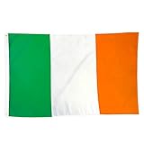 150x90cm Ireland Flagge, Irische Fahne mit 2 Metallösen für den Innen- und Außenbereich, Irische...